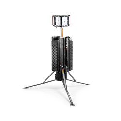 Sistem telescopic de iluminare temporara 320W - 45.000 lumeni - cu acumulator si panouri solare